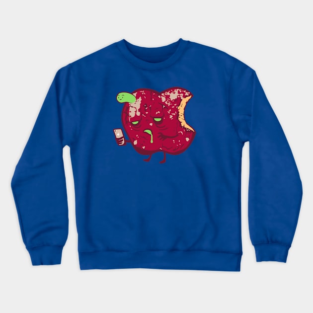 Zombie Apple Crewneck Sweatshirt by sant2